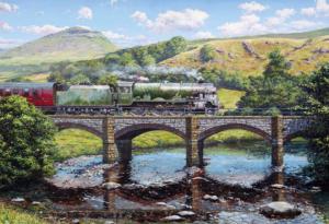 Crossing the Ribble Train Jigsaw Puzzle By Gibsons