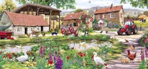 Duckling Farm Lakes & Rivers Panoramic Puzzle By Gibsons