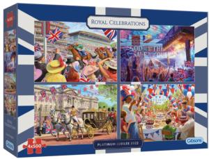 Jubilee Royal Celebrations (4 Puzzles) London & United Kingdom Multi-Pack By Gibsons