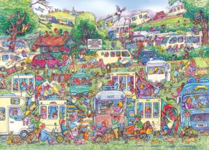 Caravan Chaos Outdoors Jigsaw Puzzle By Gibsons