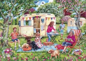 Caravan Escape Outdoors Jigsaw Puzzle By Gibsons