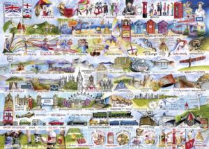 Cream Teas & Queuing United Kingdom Jigsaw Puzzle By Gibsons