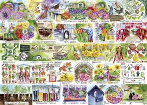 Wheelbarrows & Wellies Flower & Garden Jigsaw Puzzle By Gibsons