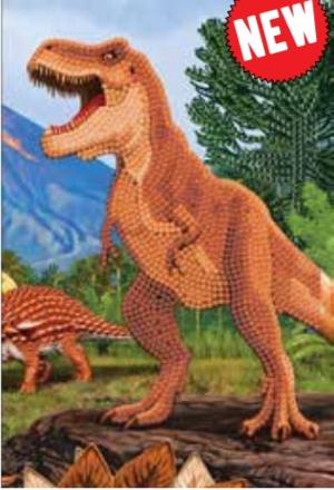 T-Rex Dinosaur Crystal Art Notebook By Crystal Art