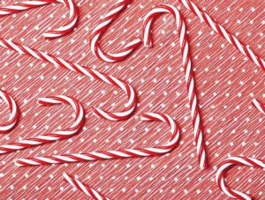 Candy Cane  - Impuzzible No. 31 Pattern & Geometric Jigsaw Puzzle By All Jigsaw Puzzles