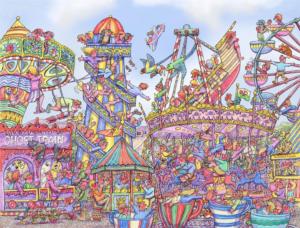 Fairground Fiasco Carnival & Circus Jigsaw Puzzle By All Jigsaw Puzzles