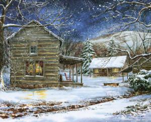 Mast Farm Inn Winter Jigsaw Puzzle By Heritage Puzzles