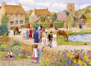 Village Wedding Nostalgic / Retro Jigsaw Puzzle By All Jigsaw Puzzles