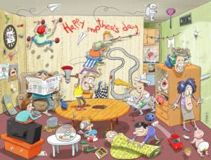 Chaos on Mother's Day Humor Jigsaw Puzzle By All Jigsaw Puzzles