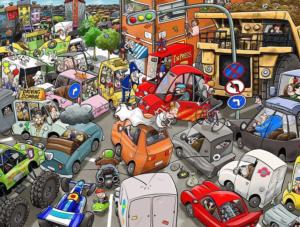 Chaos on the Road Humor Jigsaw Puzzle By All Jigsaw Puzzles