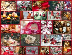 Happy Christmas Collage Large Piece By All Jigsaw Puzzles