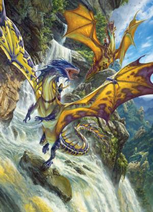 Waterfall Dragons Waterfalls Jigsaw Puzzle By Cobble Hill