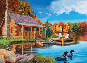 Loon Lake Cabin & Cottage Jigsaw Puzzle By Cobble Hill