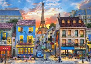 Streets of Paris Sunrise & Sunset Jigsaw Puzzle By Castorland