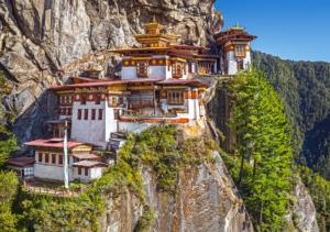 View of Paro Taktsang, Bhutan Asia Jigsaw Puzzle By Castorland