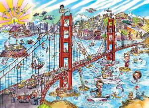 San Francisco - Scratch and Dent Bridges Jigsaw Puzzle By Cobble Hill