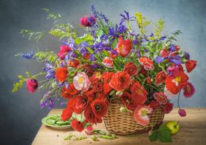 Bouquet with Poppies Fruit & Vegetable Jigsaw Puzzle By Castorland