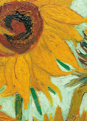 Twelve Sunflowers (Detail)