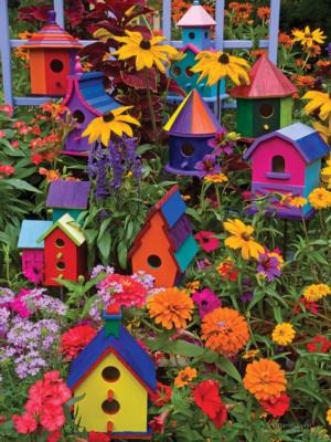 Birdhouses Flower & Garden Large Piece By Cobble Hill
