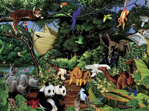 Noah's Gathering Pandas Children's Puzzles By Cobble Hill