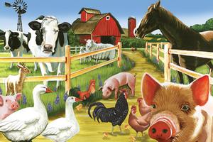 Welcome to the Farm Farm Animal Children's Puzzles By Cobble Hill