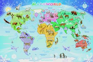 Map of the World Maps & Geography Children's Puzzles By Cobble Hill