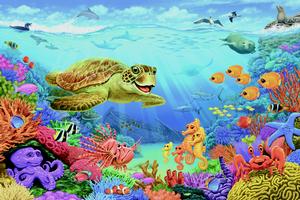 Ocean Reef - Scratch and Dent Sea Life Children's Puzzles By Cobble Hill
