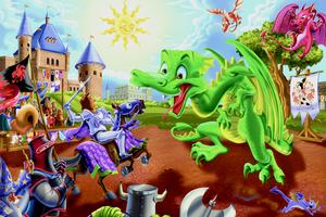 Knights and Dragons - Scratch and Dent Dragon Children's Puzzles By Cobble Hill
