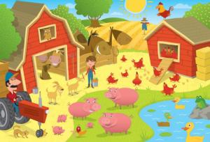 Higgledy Piggledy Farm Children's Cartoon Children's Puzzles By Cobble Hill