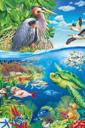 Air and Sea Sea Life Floor Puzzle By Cobble Hill