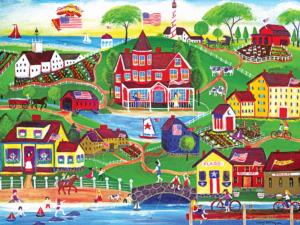 Red Farms Inn Americana Jigsaw Puzzle By RoseArt