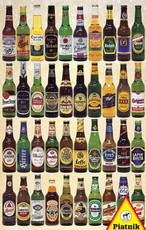Beer Bottles Drinks & Adult Beverage Jigsaw Puzzle By Piatnik