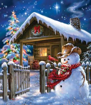 Christmas Cheer Cabin & Cottage Jigsaw Puzzle By SunsOut