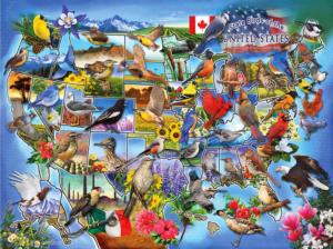 State Birds of the U.S. United States Jigsaw Puzzle By SunsOut