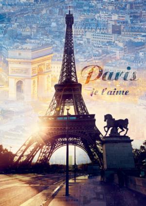 Paris At Dawn Eiffel Tower Jigsaw Puzzle By Trefl