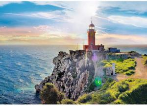 The Melagavi Lighthouse, Greece Beach & Ocean Jigsaw Puzzle By Trefl
