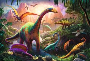 Dinosaurs' land  Dinosaurs Children's Puzzles By Trefl