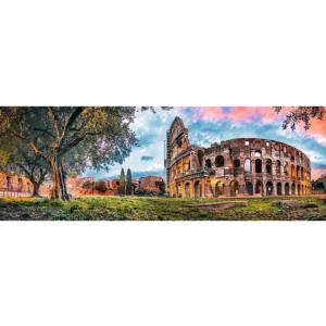 Colosseum At Dawn - Scratch and Dent Sunrise & Sunset Panoramic Puzzle By Trefl