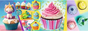 Colourful Cupcakes Sweets Panoramic Puzzle By Trefl