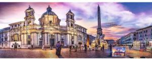 Piazza Navona, Rome Italy Panoramic Puzzle By Trefl