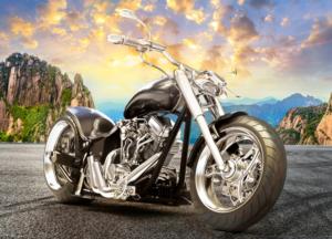 Black Motorcycle Bicycle Jigsaw Puzzle By Trefl