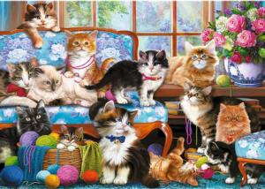 Cat Family Around the House By Trefl