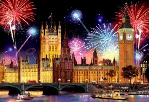 London by Night London & United Kingdom Wooden Jigsaw Puzzle By Wooden City