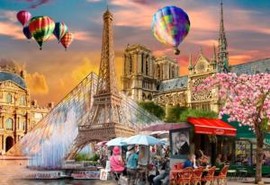 Spring In Paris Paris & France Wooden Jigsaw Puzzle By Wooden City