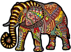 Magic Elephant Elephant Wooden Jigsaw Puzzle By Wooden City