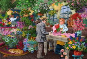 The Florist's General Store Wooden Jigsaw Puzzle By Wooden City