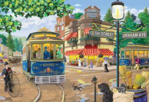 Victorian Street Nostalgic & Retro Wooden Jigsaw Puzzle By Wooden City