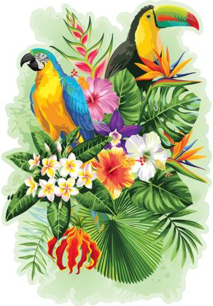 Tropical Birds Birds Double Sided Puzzle By HQ Kites & Designs USA, Inc.