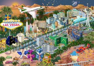 Welcome to Las Vegas Las Vegas Wooden Jigsaw Puzzle By Wooden City