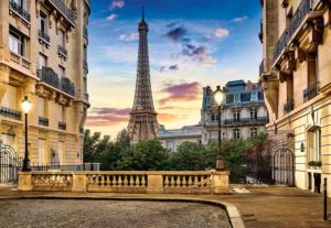 Walk in Paris at Sunset Paris & France Jigsaw Puzzle By Castorland